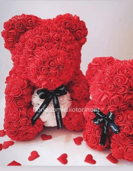 Mini Teddy Rose - Fiori a Torino consegna a domicilio